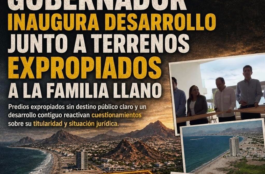 Gobernador inaugura desarrollo junto a terrenos expropiados a la familia Llano